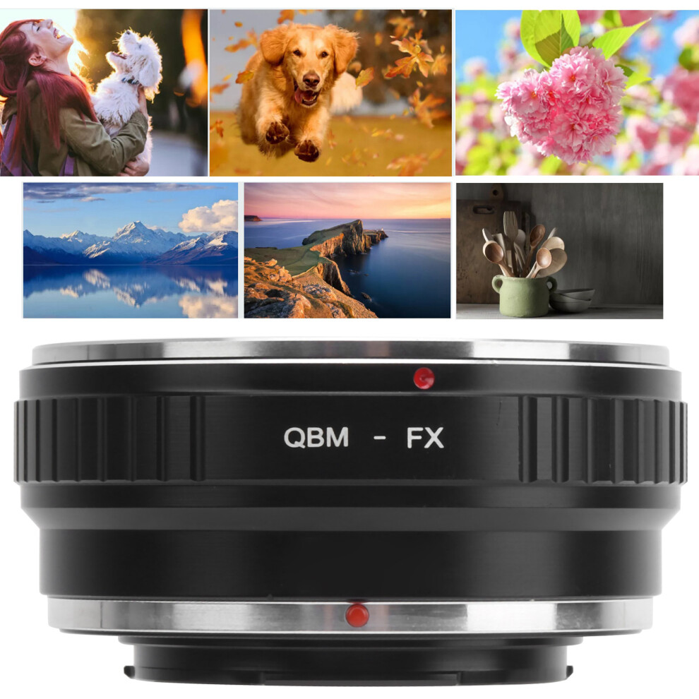 Qbmfx Lens Adapter Ring For Fuji Fx Mount Camera Fits Rollei Qbm Lens Aluminum 3151359381986