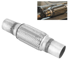 Durable 1.75x10in Stainless Steel Exhaust Flex Pipe for Vibration Isolation