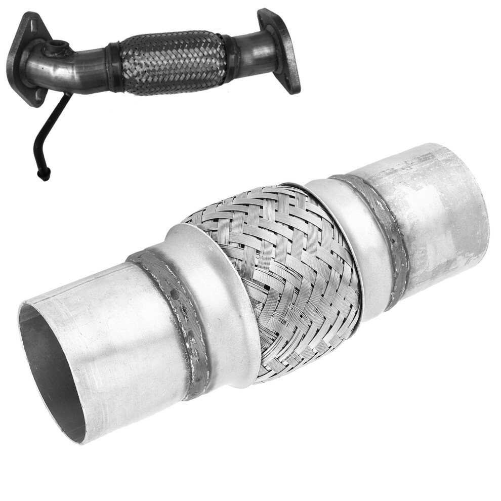 Universal Turbo Exhaust Flex Pipe 2.25X8in Prevents Vibration & Stress 7901359386032