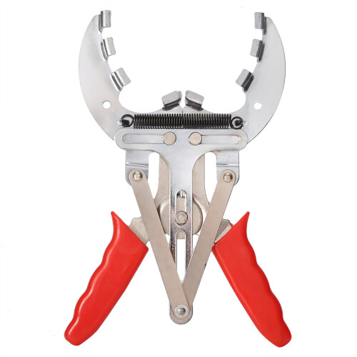 4" Car Auto Piston Ring Compressor Pliers Expander Installer Tool Red Silver 2