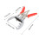 4" Car Auto Piston Ring Compressor Pliers Expander Installer Tool Red Silver 9