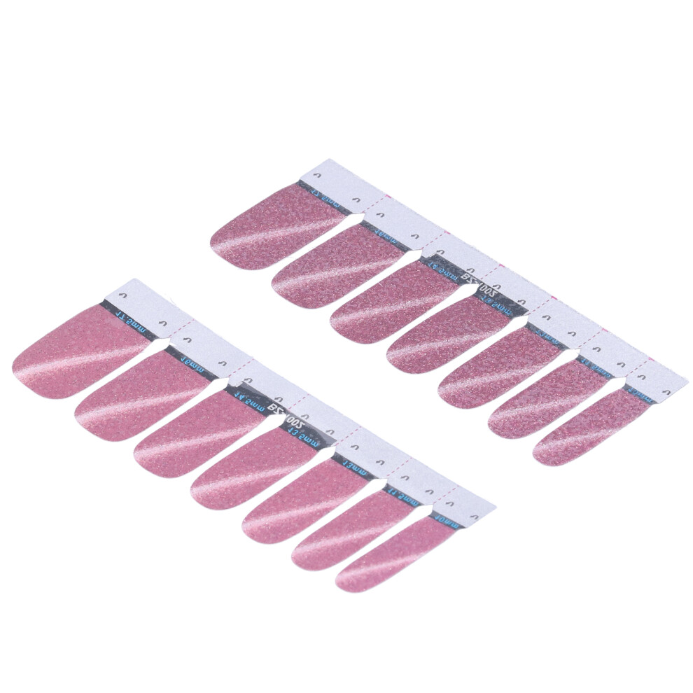 14pcs Self-Adhesive Glitter Nail Stickers Full Wraps Decals, 10.8x3.9cm