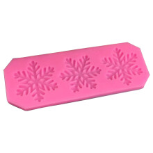 Snowflakes Shape Silicone Chocolate Cake Decoration Mould-5