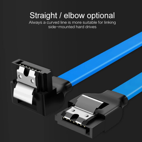 SATA 3 Data Cable Hard Disk Drive Signal Cable 6GB/S-0.5m blue 2