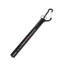 Fly Fishing Outdoor Metal Water Thermometer, Water Stream-Black