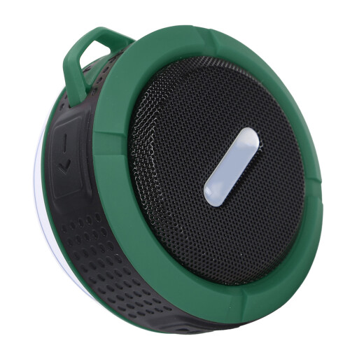 C6 Waterproof Bluetooth Speaker with Suction Cup, 3W, 500mAh, Green 2