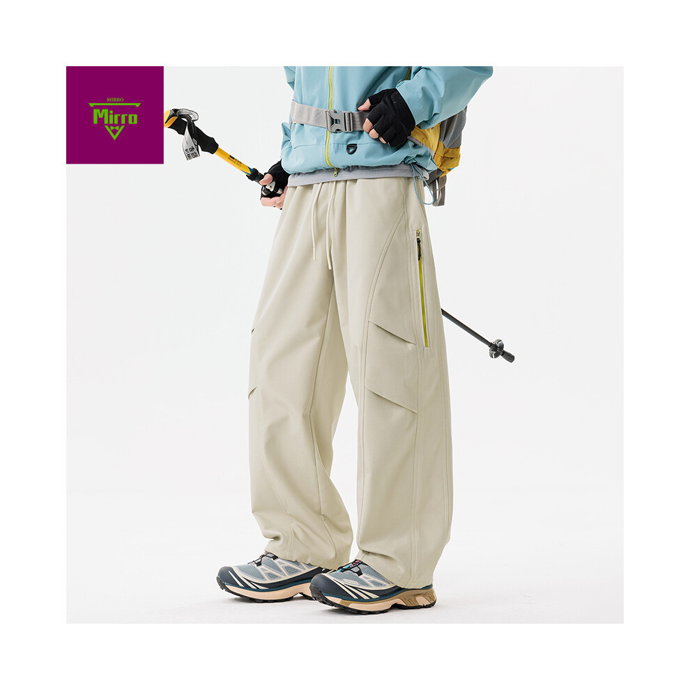 (XL, Black) Men's Clothing  Casual 25 New Overalls Multi-Pocket American Hiphop Men's Ins High Street Spring And Autumn Bunched Foot Assault Pants-image-OPC-PMTQ6T9-NEW