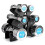 Home Gym Dumbbell Holder - 6 Slots Sturdy Triangle Support PP Plastic 7