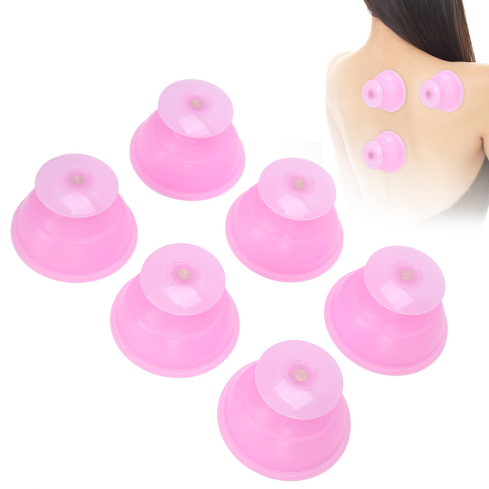6pcs Plastic Cupping Therapy Set Vacuum Suction Massage Cups