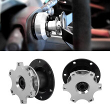 Universal 6-Hole CNC Quick Release Steering Wheel Adapter for Car Racing