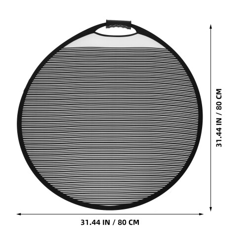 Circular Gestreift Pdr Gefüttert Lichtreflektor 80 Cm 2