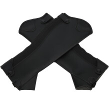 Super Fiber PU Leather Half Chap Horse Riding Body Protector for Adults L
