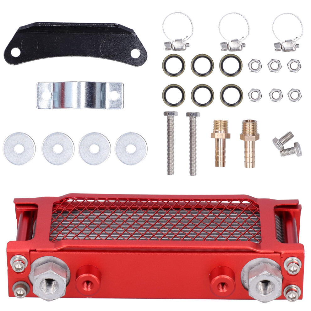 Engine Oil Cooler Kit Radiator For 100Cc-250Cc Dirt Bike Atv Durable Aluminium 3051359389404