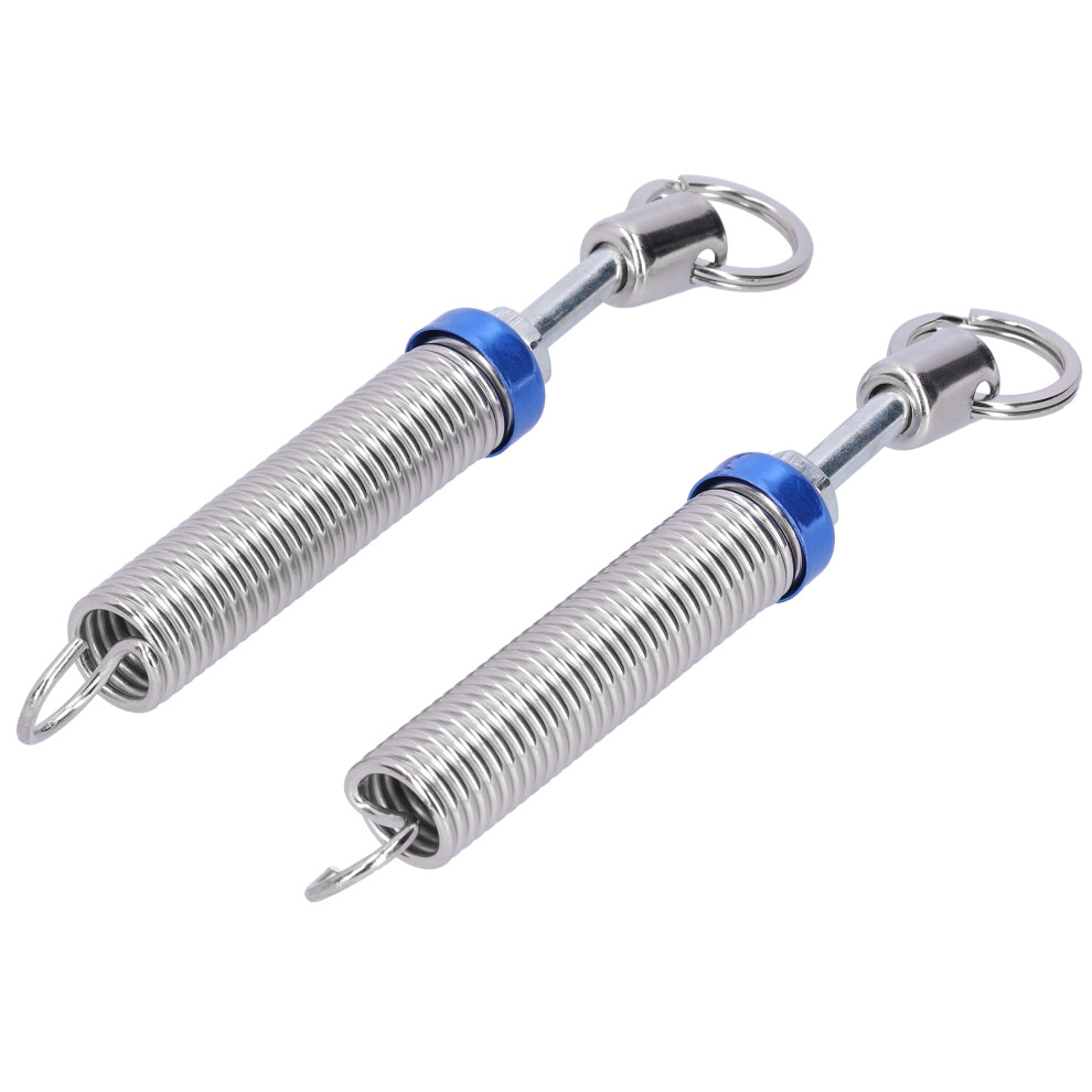 2Pcs Adjustable Auto Trunk Lifting Spring Remote Open Device Silver/Blue 8061359393283
