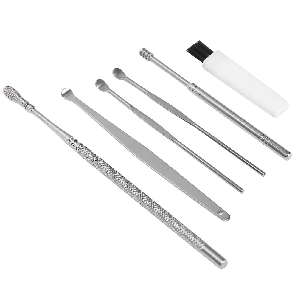Stainless Steel Ear Cleaning Set Earpick Ear Wax Remover Spiral Ear Spoon Tools