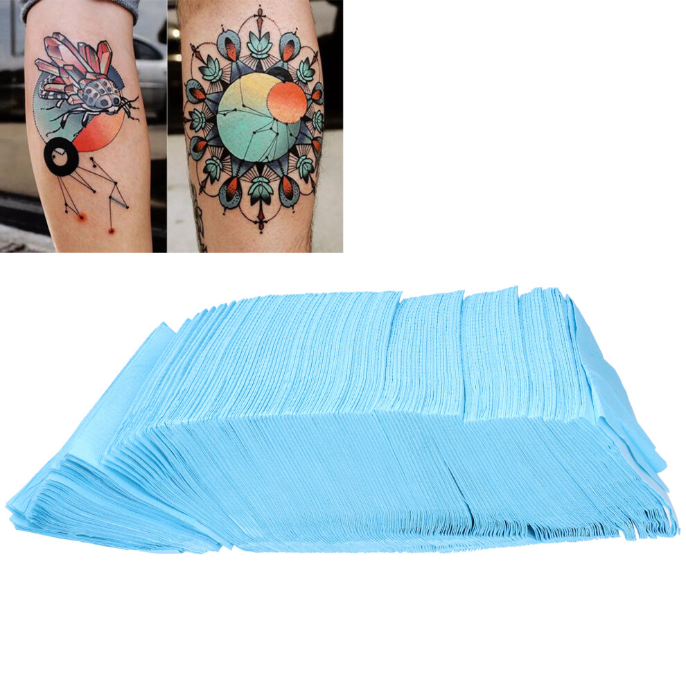 Blue 125Pcs Waterproof Disposable Tattoo Tablecloths 33.5X45cm