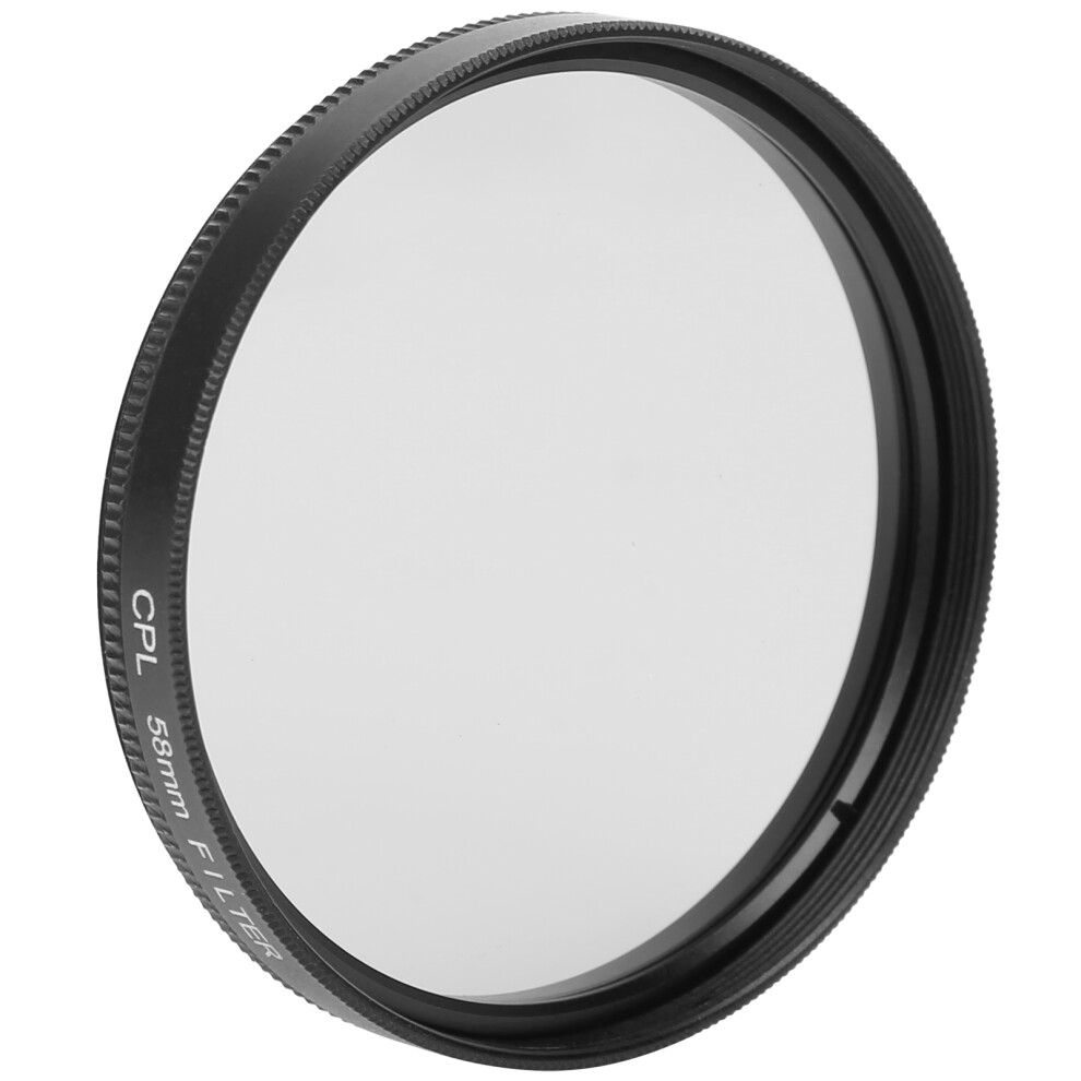 Junestar 58Mm Cpl Lens Filter For Dslr Cameras, Aluminum Alloy 9401359394788