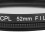 Junestar 52 mm CPL Objektivfilter für DSLR-Kameras – Polarisationsfilter 5