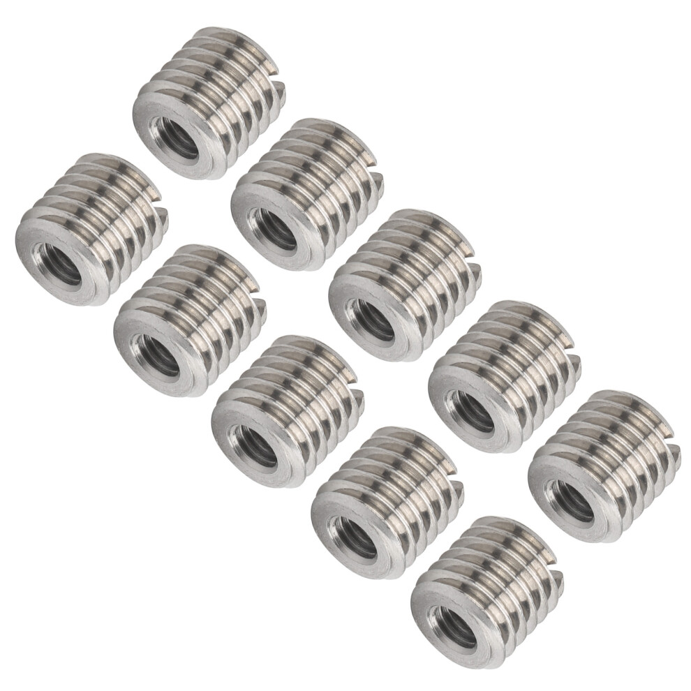 10Pcs Stainless Steel Threaded Inserts Male Female Fastener Repair Hardware Kit 4241359396178