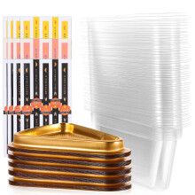 50Stk PVC Kuchenbehälter Transparent, , Für Dessert Gebäck