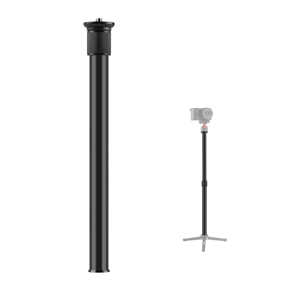 Adjustable Tripod Extension Rod Camera Pole 33-60Cm Aluminum In Black 7661359398281