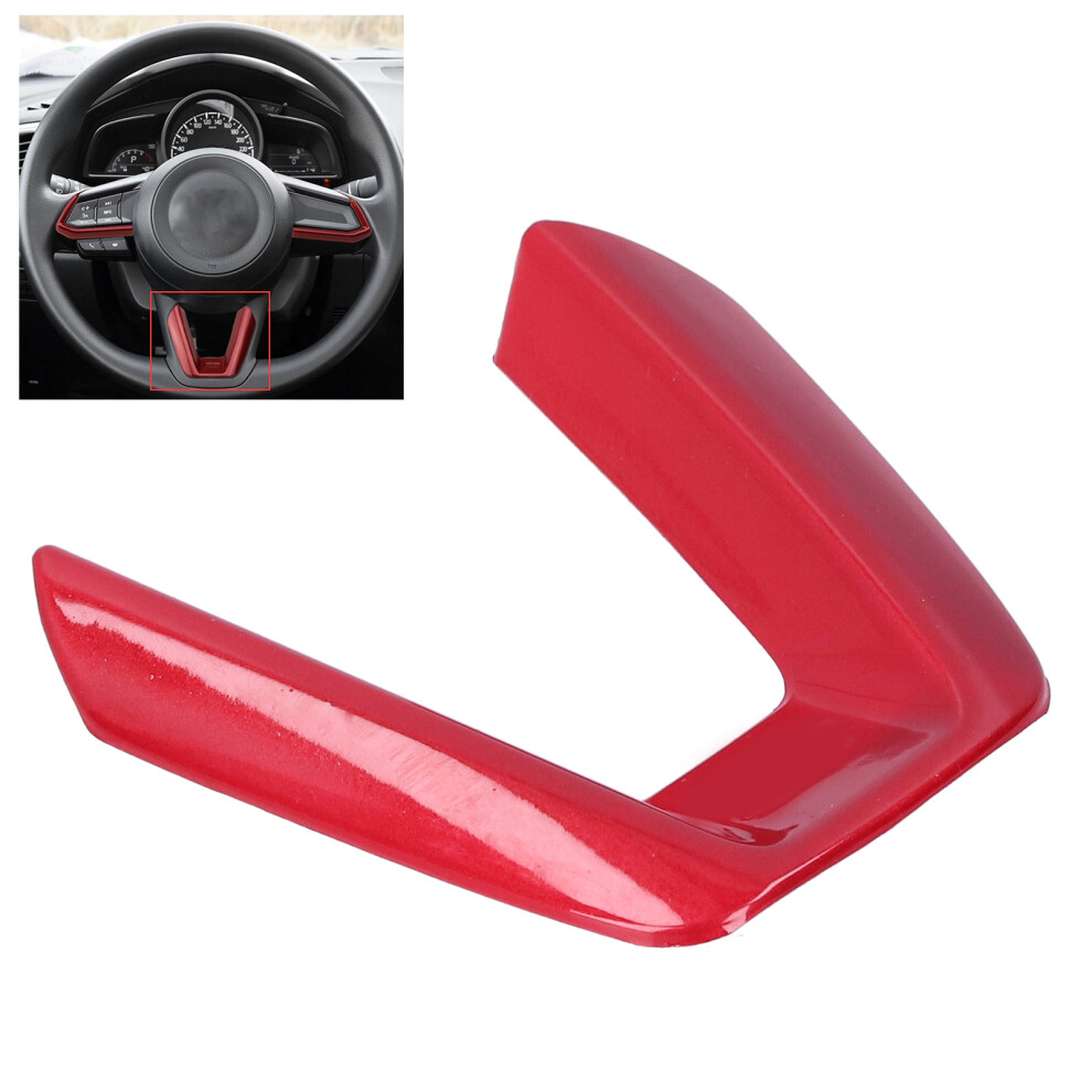 Abs Steering Wheel Trim Sticker Fit Mazda 3/Axela/Cx-4/Cx-5 Red 3051359398642