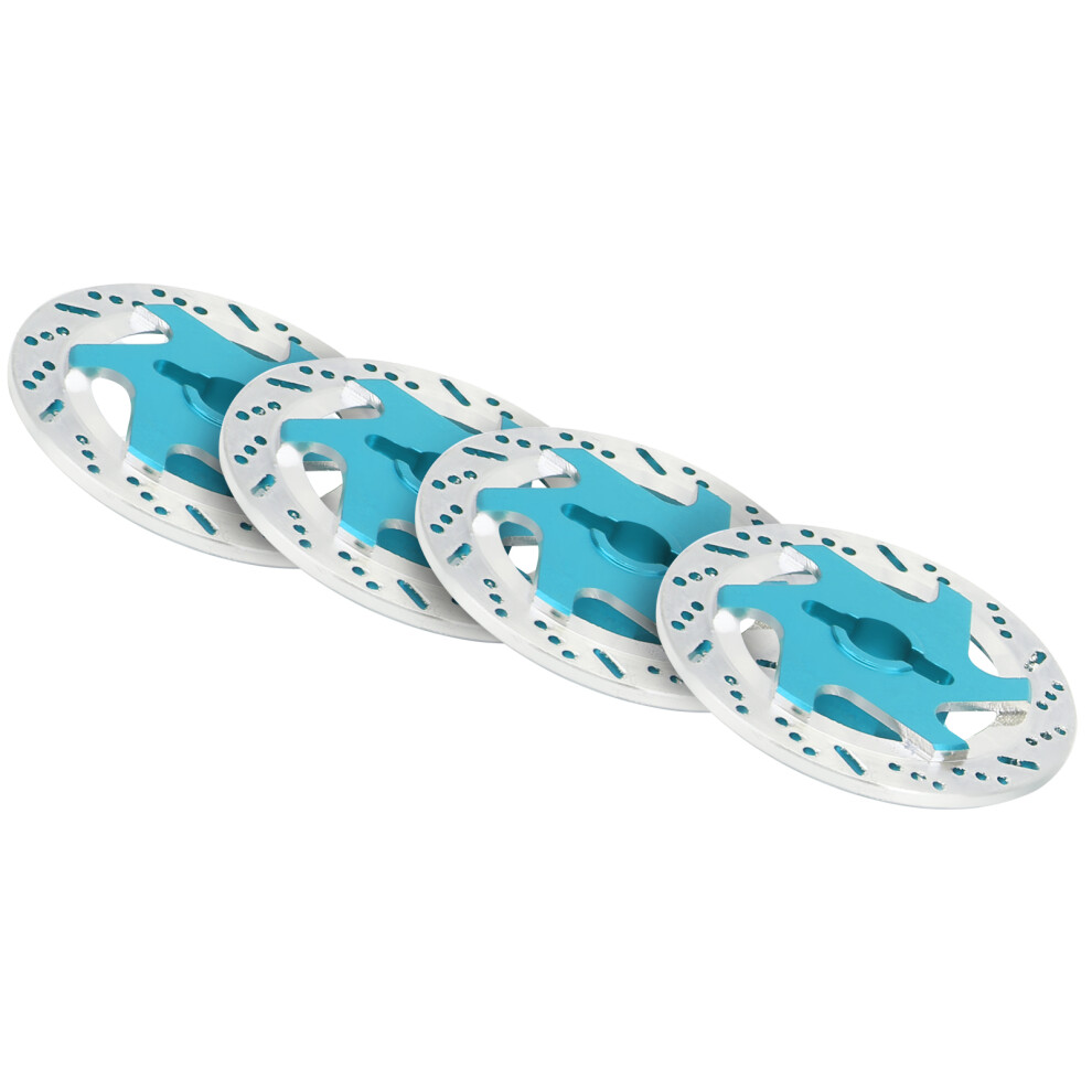 4Pcs Aluminum Alloy Cnc Rc Brake Discs For 1:10 Cars Blue 8431359399217