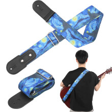 Atmungsaktives Nylon-Gurtband 5 cm breit für Folk-, E- und Bass-Instrumente
