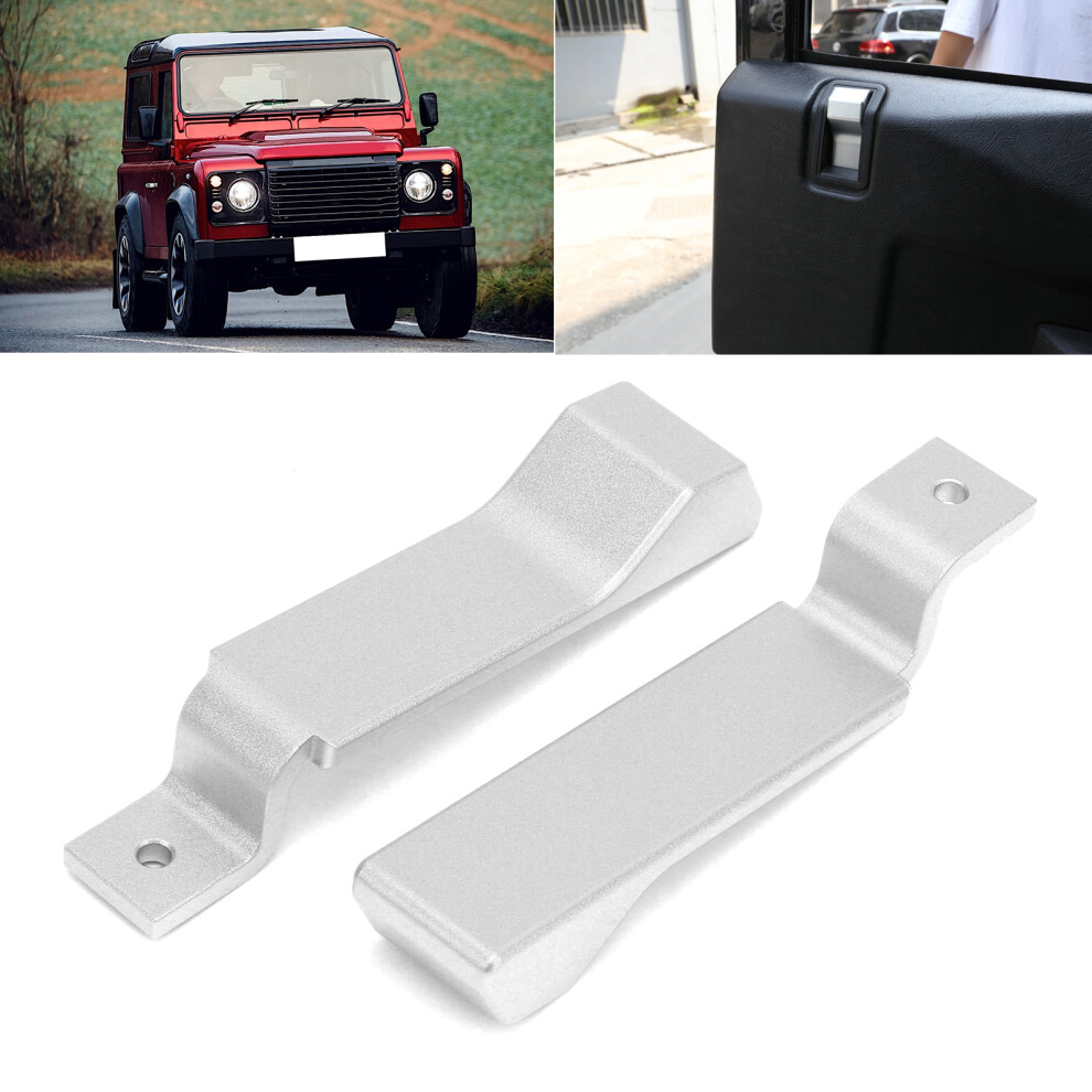 2Pcs Aluminum Alloy Internal Door Latch Handle Cover For Land Rover Defender 90/110/130 2004-2018 6921359400294