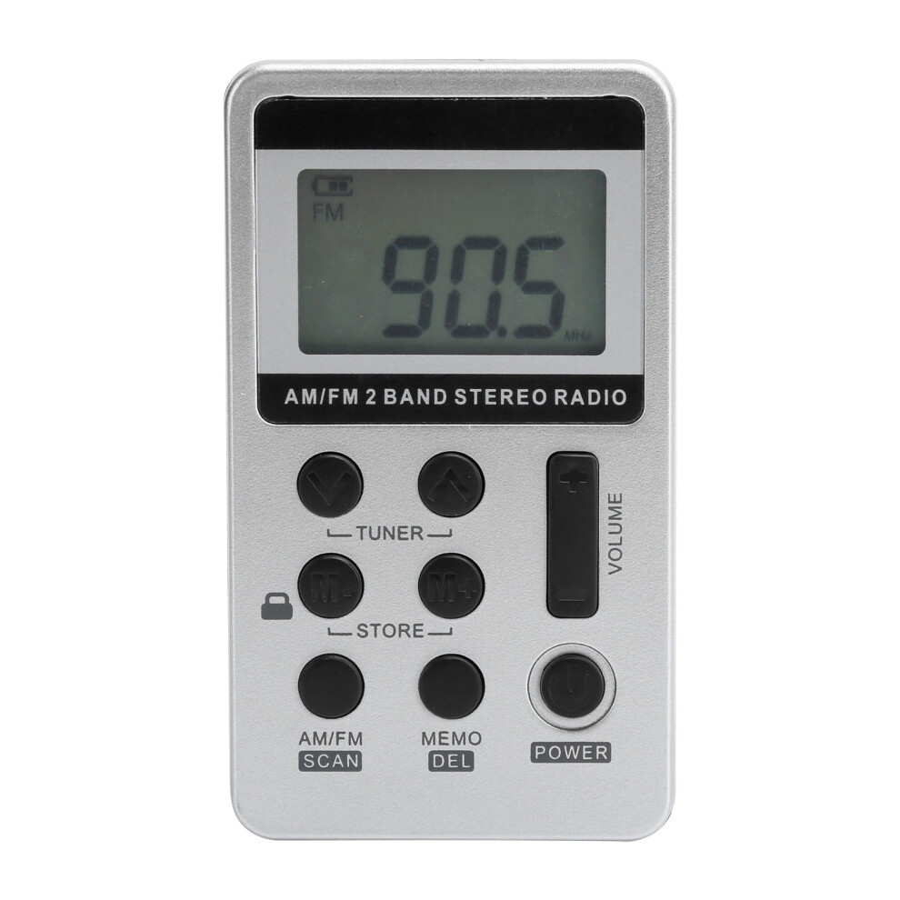 Qqt103 Mini Portable Fm/Am Radio Stereo Receiver With Lcd & Earphone 9461359401541