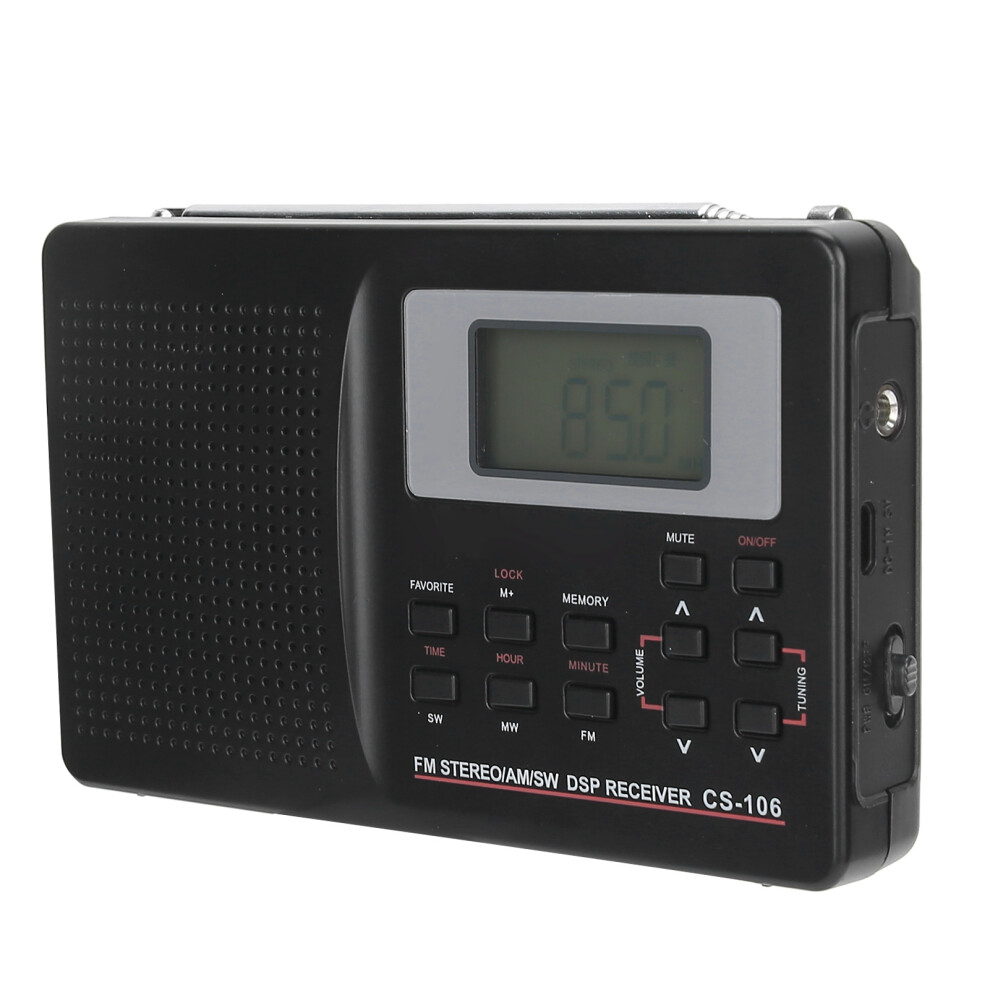 Csâ106 Full Band Fm/Am/Sw/Mw Radio With Earphone & Desktop Stand 8061359401605