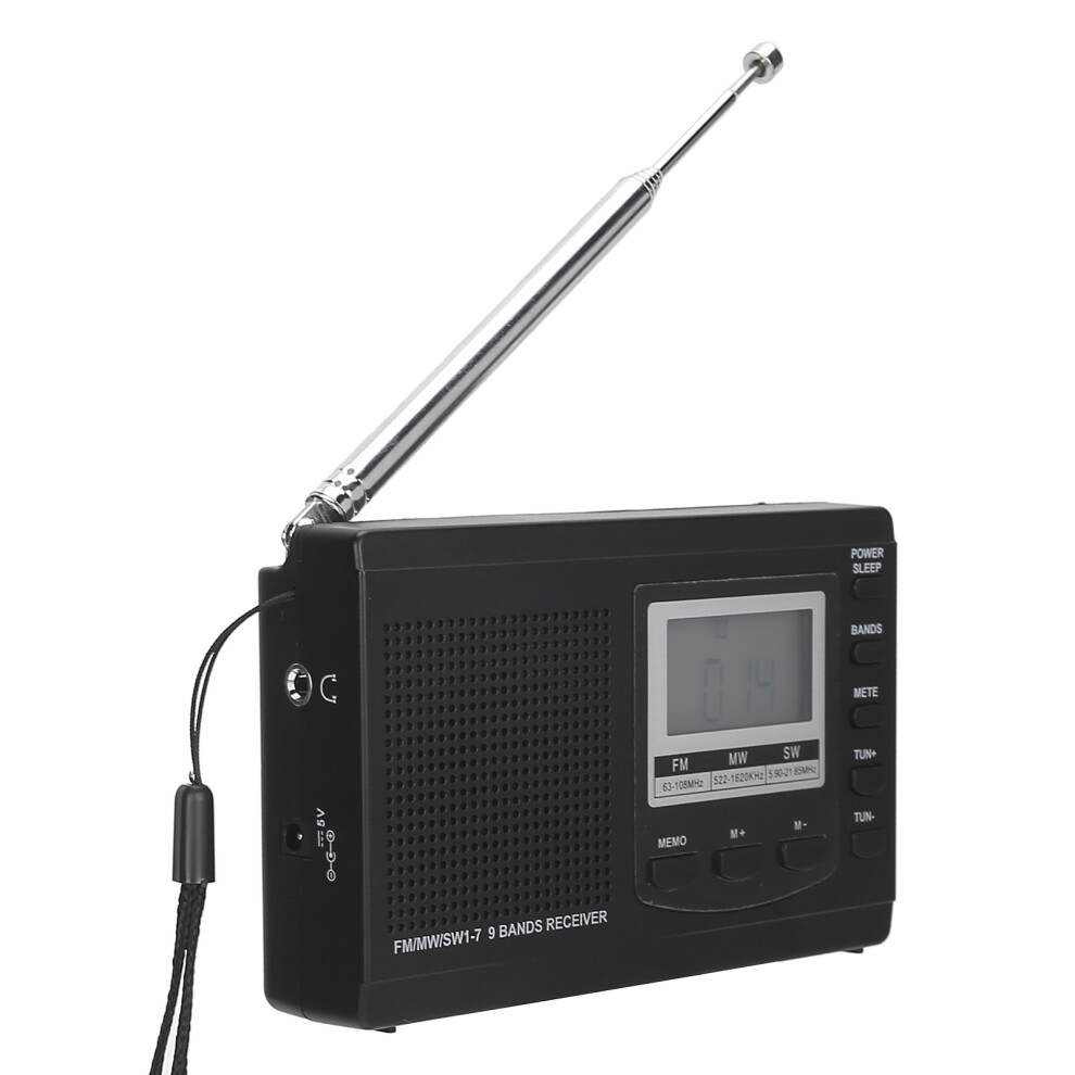 High Sensitivity Hrdâ310 Radio: Fm/Mw/Sw With Digital Clock 7601359401611