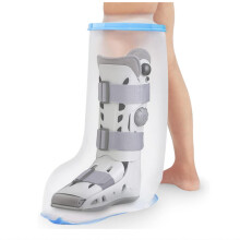 Waterdichte extra brede gipshoes voor de douche met antislip onderkant - past op de meeste gipsen en laarzen