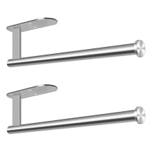 Suporte para papel higiênico de parede em aço inoxidável, suporte para rolo de papel toalha, cabide para rolo de toalha de banheiro