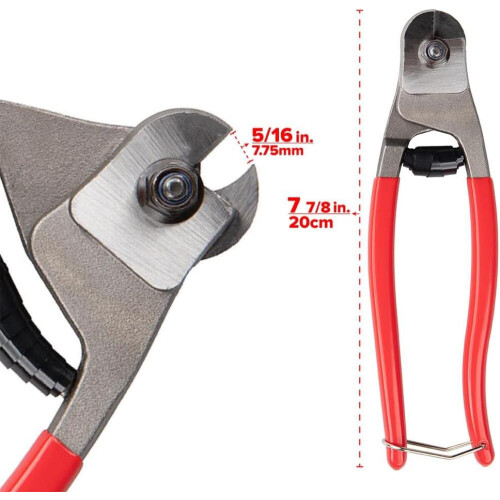 Crescent HK Porter Wire Cable Cutter 7,5 polegadas Cortadores de serviço pesado Modelo 0690tn para elétricos e 2
