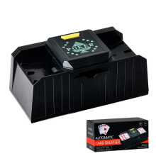 Embaralhador automático de cartas, 12 baralhos, mixer rápido para jogos de cartas em família, clube de jogos, mixer elétrico operado por USB
