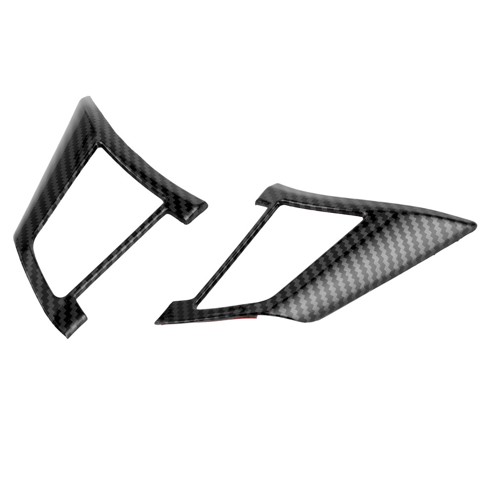 Car Interior Steering Wheel Trim Cover Carbon Fiber Glossy For Nissan Sylphy/Sentra/Qashqai/X-Trail Black 3311359402832