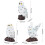 3Pcs Nette Mini Simulation Eule Decor Künstliche 12