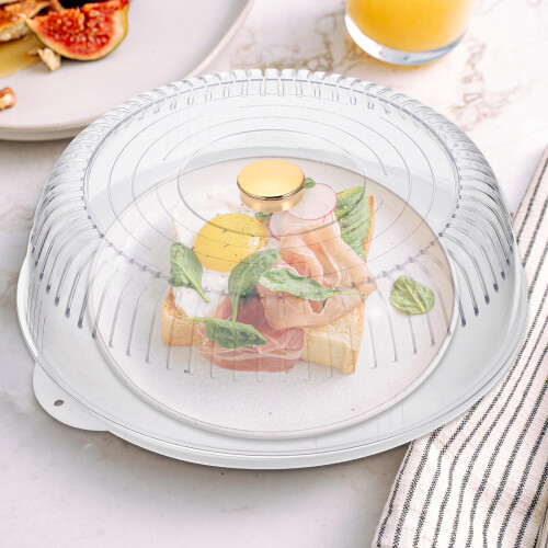 1Ensemble Plateau À Étages Couvercle Transparent En Pet+pp 1