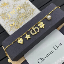 (3) CD pearl rhinestone bracelet for women's fashion