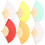 6Pcs Chinese Hand Held Folding Fan For Dancing Performance 9