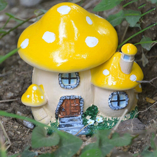 Simulation Miniatur Pilz Dekor Hause Harz Bonsai 1