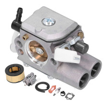 Carburetor Air Fuel Filter Kit for MS251 MS251C, Aluminum Alloy