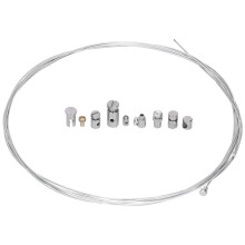 Durable 2m Brake Cable for Motorcycles with 9 Repair Nipples Included