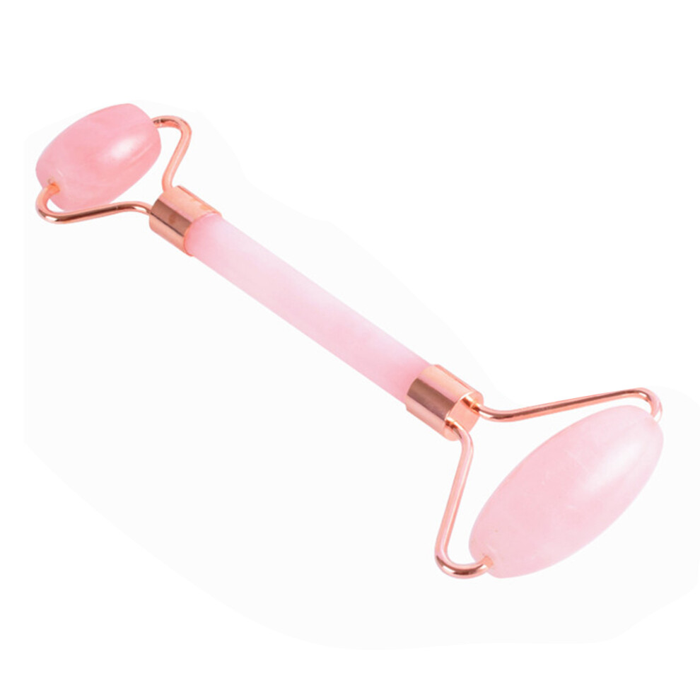 Rose Quartz Facial Roller - Natural Jade Skin Tightening & Wrinkle Reducer