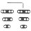 High Temp 7mm/8mm Spark Plug Wire Separators Kit for Ford, Mopar, Chevy 14