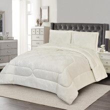 (Bridal Cream, Super King) Elegant Floral Jacquard Bedspread Set with Pillow Shams - Cozy Night's Sleep - Perfect for Bedroom Decor