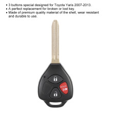 Toyota Yaris 3-Tasten Uncut Smart Car Schlüssel Fob MOZB41TG Ersatz