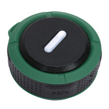 C6 Waterproof Bluetooth Speaker with Suction Cup, 3W Mini Subwoofer in Green