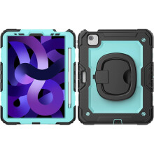 Étui pour iPad Air 5/Air 4/Pro 11" Support Rangement pour Stylet Bleu